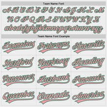 Загрузить изображение в средство просмотра галереи, Custom White Medium Pink-Kelly Green Two-Button Unisex Softball Jersey