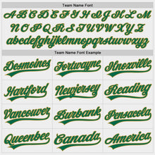 Загрузить изображение в средство просмотра галереи, Custom White Kelly Green-Old Gold Two-Button Unisex Softball Jersey