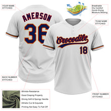 Загрузить изображение в средство просмотра галереи, Custom White Navy Red-Old Gold Two-Button Unisex Softball Jersey