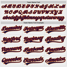 Загрузить изображение в средство просмотра галереи, Custom White Navy Red-Old Gold Two-Button Unisex Softball Jersey