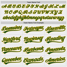Загрузить изображение в средство просмотра галереи, Custom White Green-Gold Two-Button Unisex Softball Jersey