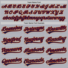Laden Sie das Bild in den Galerie-Viewer, Custom Gray Navy Red-Old Gold Two-Button Unisex Softball Jersey