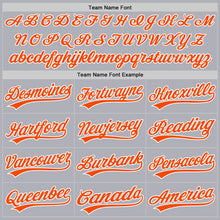 Laden Sie das Bild in den Galerie-Viewer, Custom Gray Orange-White Two-Button Unisex Softball Jersey