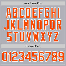 Laden Sie das Bild in den Galerie-Viewer, Custom Gray Orange-White Two-Button Unisex Softball Jersey