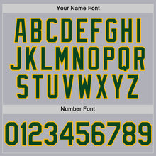 Laden Sie das Bild in den Galerie-Viewer, Custom Gray Green-Gold Two-Button Unisex Softball Jersey