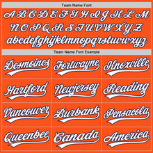 Загрузить изображение в средство просмотра галереи, Custom Orange White-Navy Two-Button Unisex Softball Jersey
