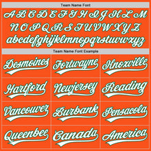 Загрузить изображение в средство просмотра галереи, Custom Orange White-Kelly Green Two-Button Unisex Softball Jersey