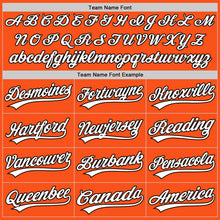 Загрузить изображение в средство просмотра галереи, Custom Orange White-Black Two-Button Unisex Softball Jersey