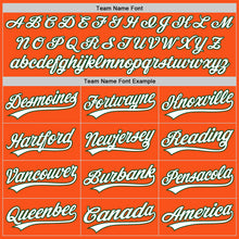 Загрузить изображение в средство просмотра галереи, Custom Orange White-Green Two-Button Unisex Softball Jersey