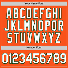 Загрузить изображение в средство просмотра галереи, Custom Orange White-Green Two-Button Unisex Softball Jersey