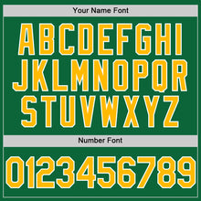 Загрузить изображение в средство просмотра галереи, Custom Kelly Green Gold-White Two-Button Unisex Softball Jersey