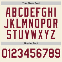 Load image into Gallery viewer, Custom Cream Crimson Two-Button Unisex Softball Jersey