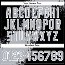 Загрузить изображение в средство просмотра галереи, Custom Gray Black-White 3D Pattern Abstract Brush Stroke Two-Button Unisex Softball Jersey