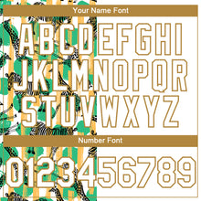 Загрузить изображение в средство просмотра галереи, Custom White Old Gold 3D Pattern Zebras And Giraffes Two-Button Unisex Softball Jersey
