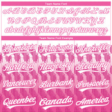 Загрузить изображение в средство просмотра галереи, Custom White Pink 3D Pattern Lines Two-Button Unisex Softball Jersey