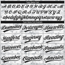 Charger l'image dans la galerie, Custom Camo Black-White 3D Arctic Camouflage Two-Button Unisex Softball Jersey