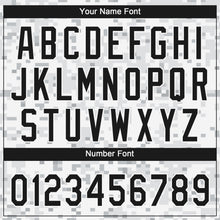 Charger l'image dans la galerie, Custom Camo Black-White 3D Arctic Camouflage Two-Button Unisex Softball Jersey