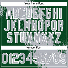 Laden Sie das Bild in den Galerie-Viewer, Custom Gray Green-White 3D Pattern Abstract Brush Stroke Two-Button Unisex Softball Jersey