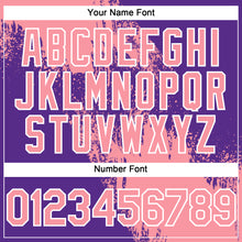 Charger l'image dans la galerie, Custom Medium Pink Purple-White 3D Pattern Abstract Brush Stroke Two-Button Unisex Softball Jersey