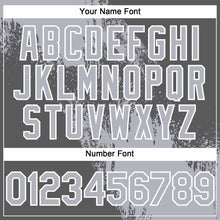 Загрузить изображение в средство просмотра галереи, Custom Gray Steel Gray-White 3D Pattern Abstract Brush Stroke Two-Button Unisex Softball Jersey