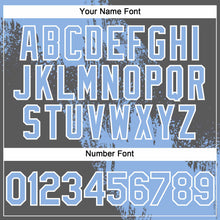 Загрузить изображение в средство просмотра галереи, Custom Light Blue Steel Gray-White 3D Pattern Abstract Brush Stroke Two-Button Unisex Softball Jersey