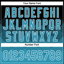 Загрузить изображение в средство просмотра галереи, Custom Black Panther Blue-White 3D Gradient Square Shape Two-Button Unisex Softball Jersey