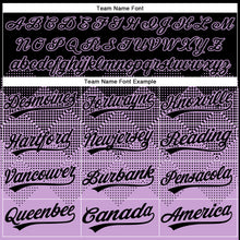 Загрузить изображение в средство просмотра галереи, Custom Black Light Purple 3D Gradient Square Shape Two-Button Unisex Softball Jersey