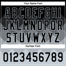 Загрузить изображение в средство просмотра галереи, Custom Black Silver 3D Gradient Square Shape Two-Button Unisex Softball Jersey