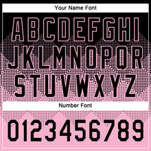 Загрузить изображение в средство просмотра галереи, Custom Black Light Pink 3D Gradient Square Shape Two-Button Unisex Softball Jersey