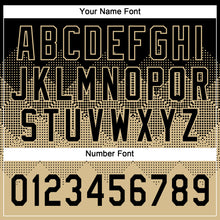 Загрузить изображение в средство просмотра галереи, Custom Black Vegas Gold 3D Gradient Square Shape Two-Button Unisex Softball Jersey