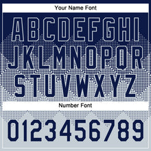 Laden Sie das Bild in den Galerie-Viewer, Custom Navy Silver 3D Gradient Square Shape Two-Button Unisex Softball Jersey