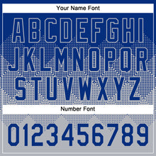 Load image into Gallery viewer, Custom Royal Gray 3D Gradient Square Shape Two-Button Unisex Softball Jersey