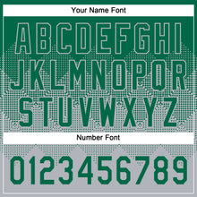 Загрузить изображение в средство просмотра галереи, Custom Kelly Green Gray 3D Gradient Square Shape Two-Button Unisex Softball Jersey