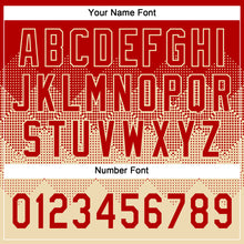 Charger l'image dans la galerie, Custom Red Cream 3D Gradient Square Shape Two-Button Unisex Softball Jersey