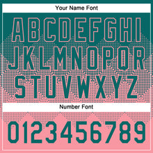 Загрузить изображение в средство просмотра галереи, Custom Teal Medium Pink 3D Gradient Square Shape Two-Button Unisex Softball Jersey