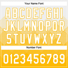 Загрузить изображение в средство просмотра галереи, Custom White Gold 3D Gradient Square Shape Two-Button Unisex Softball Jersey