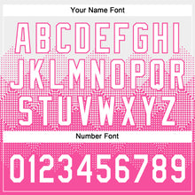 Загрузить изображение в средство просмотра галереи, Custom White Pink 3D Gradient Square Shape Two-Button Unisex Softball Jersey