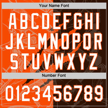 Charger l'image dans la galerie, Custom Graffiti Pattern White Brown-Orange 3D Scratch Two-Button Unisex Softball Jersey