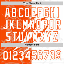 Charger l'image dans la galerie, Custom Graffiti Pattern White-Orange 3D Scratch Two-Button Unisex Softball Jersey