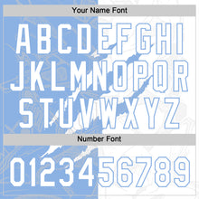 Charger l'image dans la galerie, Custom Graffiti Pattern White-Light Blue 3D Scratch Two-Button Unisex Softball Jersey