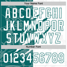 Charger l'image dans la galerie, Custom Graffiti Pattern White-Teal 3D Scratch Two-Button Unisex Softball Jersey