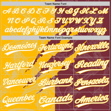 Charger l'image dans la galerie, Custom Graffiti Pattern White Burgundy-Gold 3D Scratch Two-Button Unisex Softball Jersey