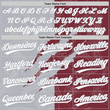 Charger l'image dans la galerie, Custom Graffiti Pattern White Burgundy-Gray 3D Scratch Two-Button Unisex Softball Jersey