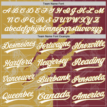 Charger l'image dans la galerie, Custom Graffiti Pattern White Burgundy-Old Gold 3D Scratch Two-Button Unisex Softball Jersey