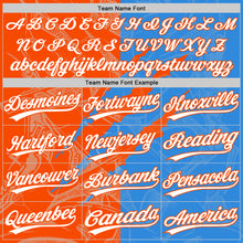 Charger l'image dans la galerie, Custom Graffiti Pattern White Electric Blue-Orange 3D Scratch Two-Button Unisex Softball Jersey