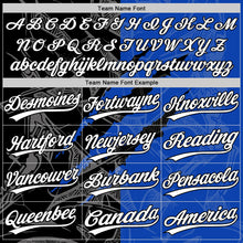 Charger l'image dans la galerie, Custom Graffiti Pattern White Thunder Blue-Black 3D Scratch Two-Button Unisex Softball Jersey