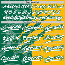 Charger l'image dans la galerie, Custom Graffiti Pattern White Gold-Kelly Green 3D Scratch Two-Button Unisex Softball Jersey