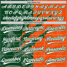 Charger l'image dans la galerie, Custom Graffiti Pattern White Orange-Green 3D Scratch Two-Button Unisex Softball Jersey