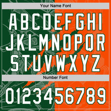 Charger l'image dans la galerie, Custom Graffiti Pattern White Orange-Green 3D Scratch Two-Button Unisex Softball Jersey