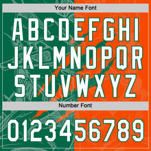 Charger l'image dans la galerie, Custom Graffiti Pattern White Orange-Kelly Green 3D Scratch Two-Button Unisex Softball Jersey